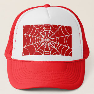 Red Web Trucker Hat