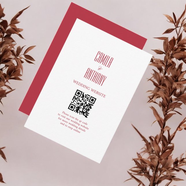Red Wedding Enclosure Card (Creator Uploaded)