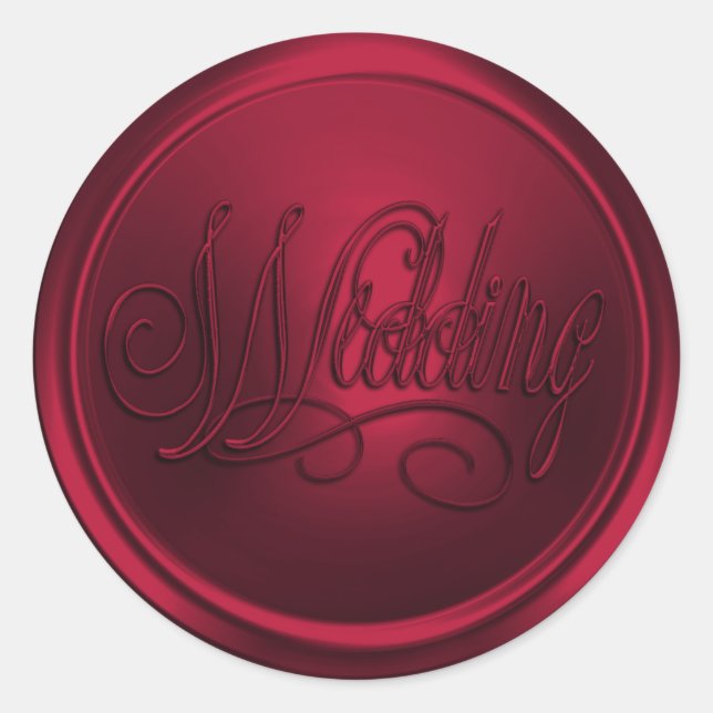 Red Wedding Envelope Seal (Front)