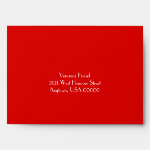 Red Wedding Invitation Envelope
