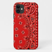 Red Western Bandana Scarf Fabric Wrap