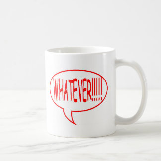 Red Whatever Speech Bubble Coffee Mug