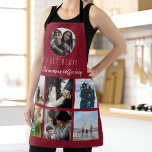 Red Where it All Began Couples Photo Collage Apron<br><div class="desc">Customize this where it all began romantic love story gift idea to celebrate one of your favourite people. This personalized gift makes a birthday gift or Christmas gift. Makes a great gift for husband, wife, couple, spouse. Family and friends will love this where it all began romantic love story gift...</div>