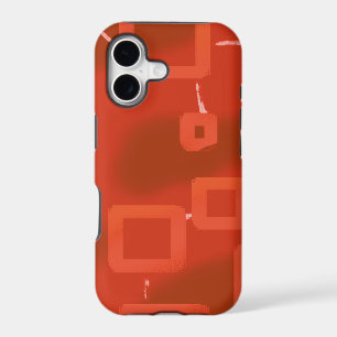 Red Whimsical Geometric Abstract