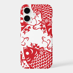 Red Whirling Koi Carp Fish Group iPhone