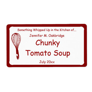 Red Whisk Personalized Homemade Food