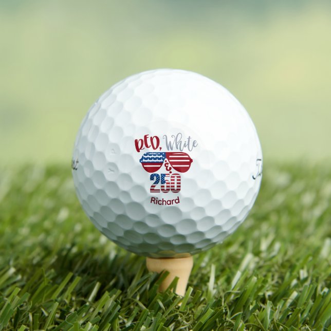 Red White 250 Titleist Golf Balls - Custom (Insitu Tee)