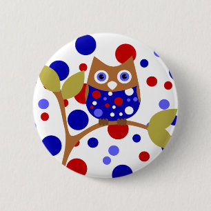 Red, White an Who! 2 Inch Round Button