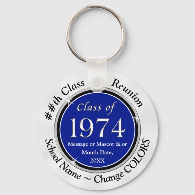 Red, White and Black, Class of 1974 Keychains (Front)