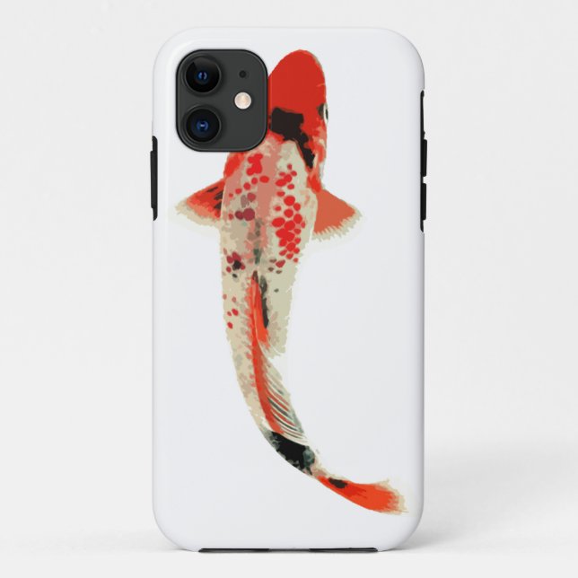 Red, White, and Black Koi Fish Case-Mate iPhone Case (Back)