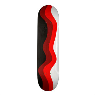 Red, White and Black Skateboard