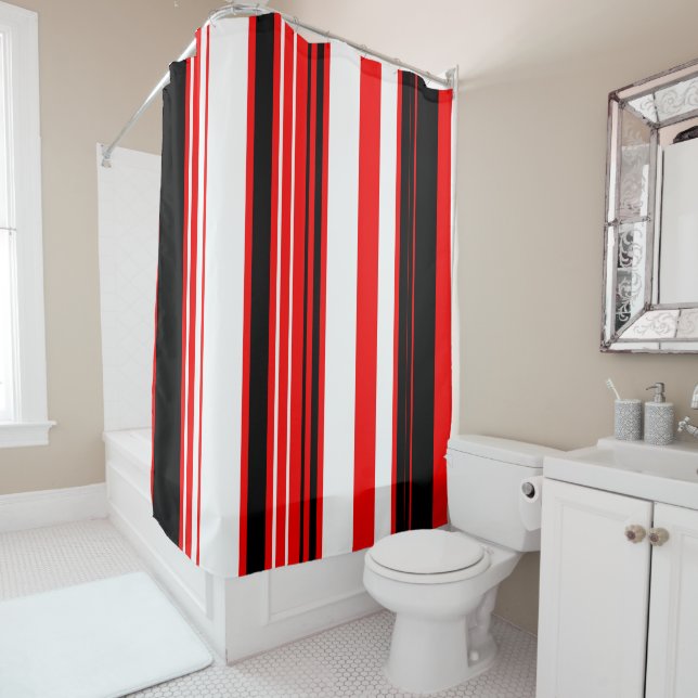 Red white and Black Stripes (In Situ)