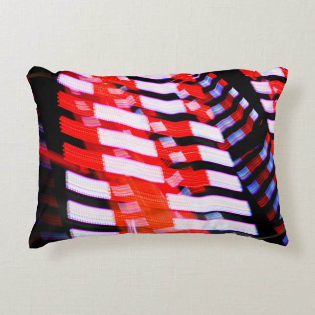 Red White and Blue Accent Pillow (Front)