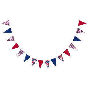 Red White and Blue Bunting Flags