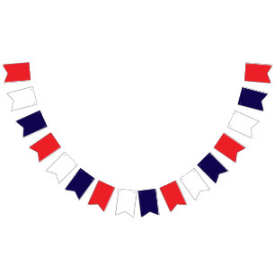 Red White and Blue Bunting Flags