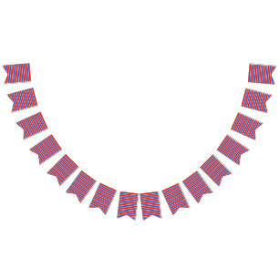 Red, White and Blue  Bunting Flags