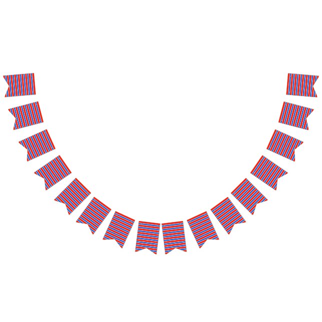 Red, White and Blue  Bunting Flags (All)