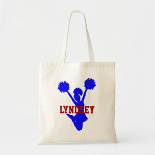 Red, White, and Blue Cheerleader Tote Bag