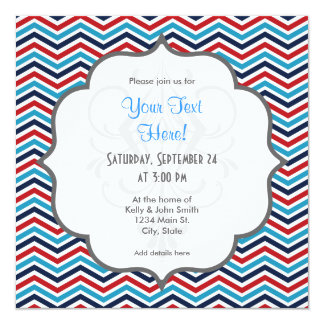 Red White And Blue Invitations Templates 5