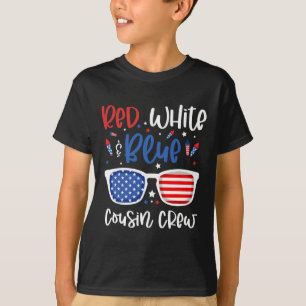 Red White And Blue Cousin Crew 4th Of July Kids Us T-Shirt
