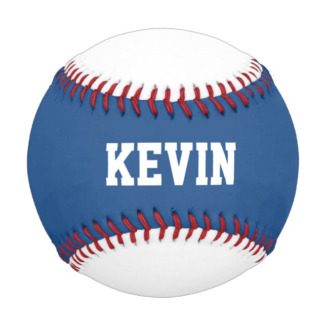 Red, White, and Blue Custom Baseball (Front)
