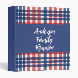 Red, White and Blue Family Reunion Binder