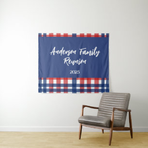 Red, White and Blue Family Reunion Magnet Tapestry