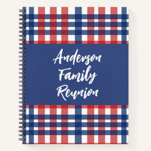 Red, White and Blue Family Reunion  Notebook
