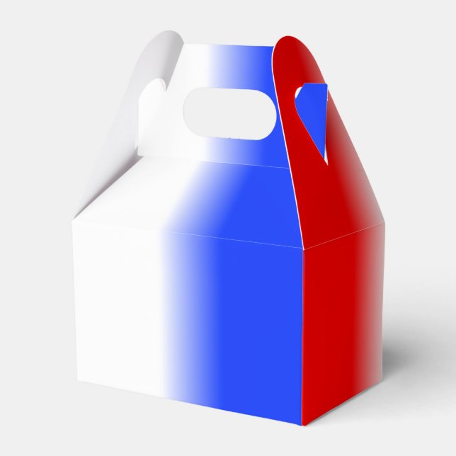 Red White and Blue Favor Box (Front Side)