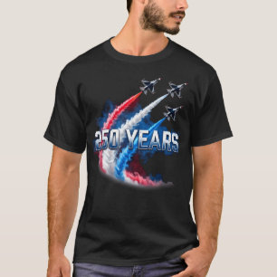 Red White And Blue Fighter Jets 250 T-Shirt