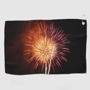 Red, White and Blue Fireworks I Golf Towel