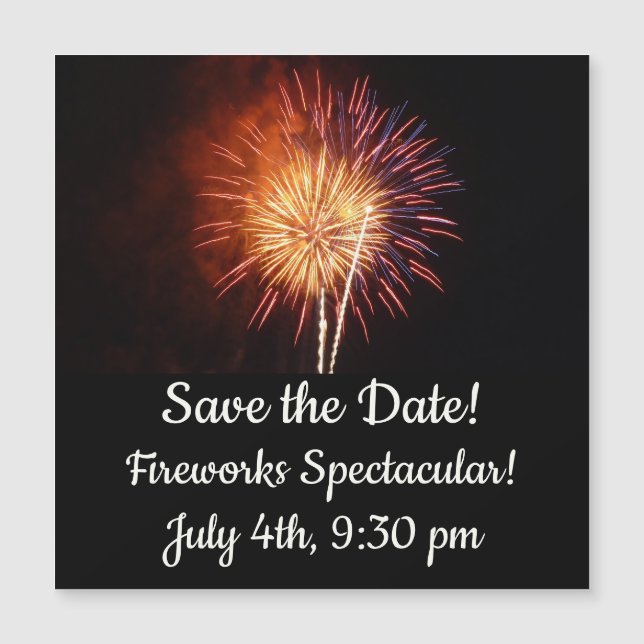 Red, White and Blue Fireworks I Patriotic (Front)