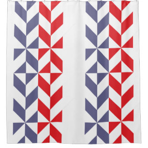 Red White and Blue Geometric ZigZag