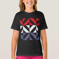 Red White and Blue Geometric ZigZag