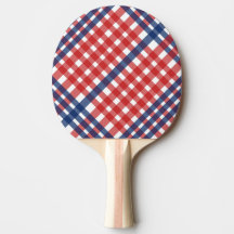 Red, White and Blue Gingham Plaid