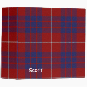 Red, White, and Blue Hamilton Plaid Binder