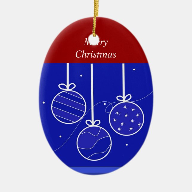 Red, White and Blue Holiday Decorations (Front)