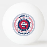 Red, White, and Blue Indiana Circle 