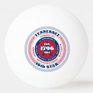 Red, White, and Blue Kentucky Circle  Ping Pong Ball