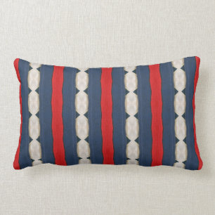 Red, White and Blue Lumbar Pillow