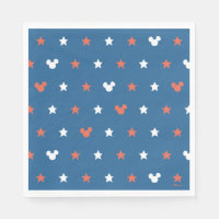 Red, White, and Blue Mickey Star Pattern