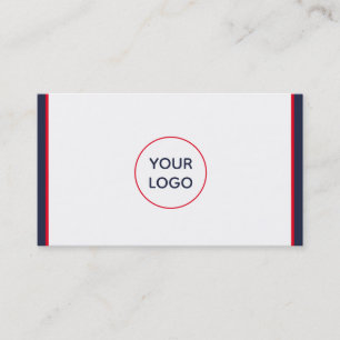 Red White and Blue Nautical Custom Business Card