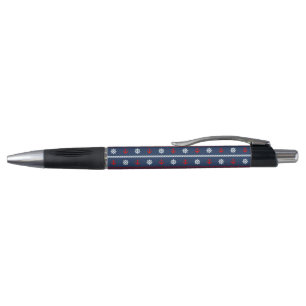 Red White And Blue Ocean Pattern Pen