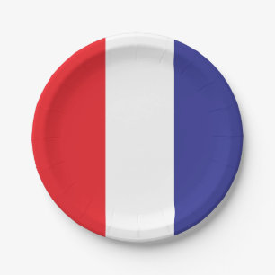 Red White And Blue Paper Plate