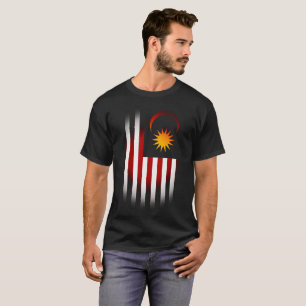 RED WHITE AND BLUE PATRIOT FLAG VIGNETTE T-Shirt
