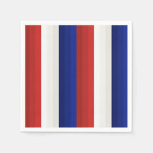 Red White and Blue Patriotic Gradient Stripes
