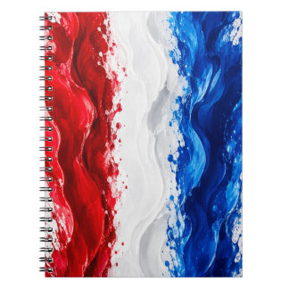 Red White and Blue patriotic Notebook