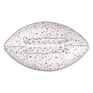 Red, White and Blue Patriotic Stars  Football