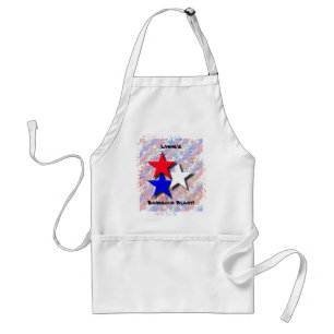 Red, White and Blue Personalized Barbecue Apron