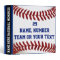 Red, White and Blue Personalized Baseball Binders